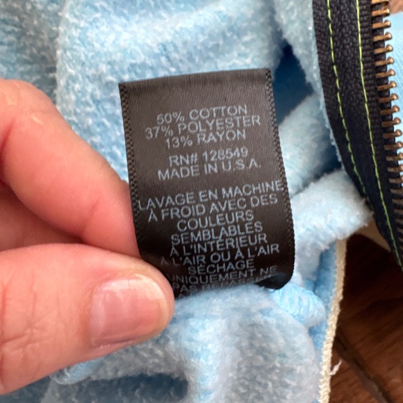 Aviator Nation Blue Rainbow Full Zip Jacket Sweatshirt Hoodie Unisex Size M - Picture 10 of 10